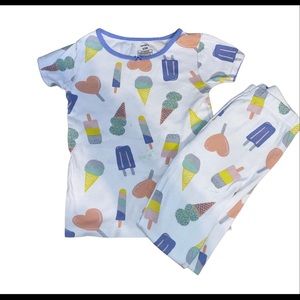 Carter size 7/7a girls- ice cream pajama set. Short sleeve shirt with pants.